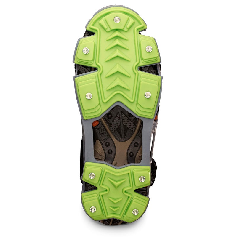 STABILicers Hike XP Traction Cleats for Hiking on Snow and Ice,Grey/Green, Medium (1 Pair) - Image 2